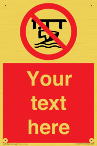 Custom Do not use watercraft in the vicinity of piers